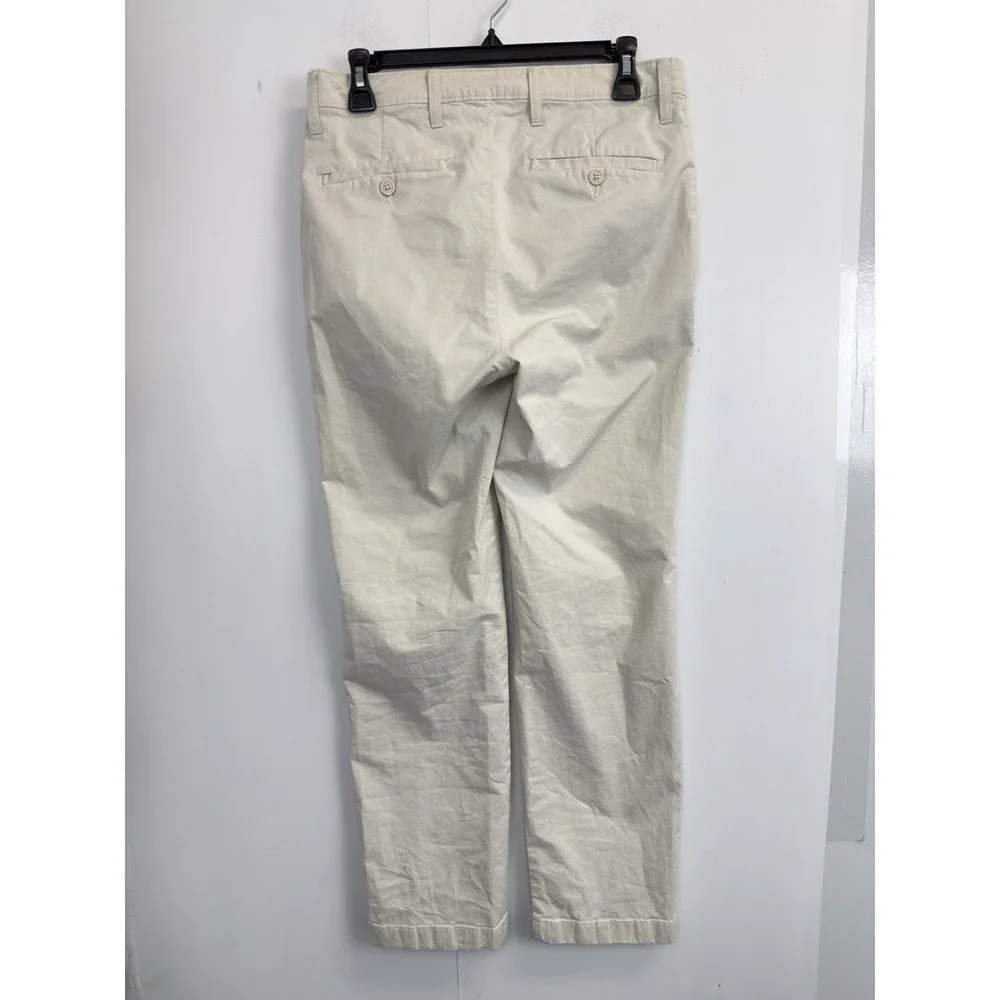 Roundtree & Yorke Travel Smart Pants 30X30 Beige Classic Fit Flat Front Stretch‎